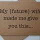 MY FUTURE wife made me will you be my GROOMSMAN card funny card kraft bridal party card groomsman proposal funny wedding cards best man card