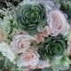 Blush & Sage Succulent Bouquet