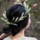 Olive branch flower crown,floral crown,olive leaves,wedding headpiece,bridal hair accessory,flower girl crown,silk flowers,hair wreath