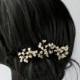 Babys Breath Wedding Hair Pins, Bridal Hair Pins, Hair Pin Set, Hair Accessory, Pearl Hair Pins, Wedding Headdress, Bridal Hair Picks,