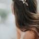 Gold Leaf Bridal Hair Comb 