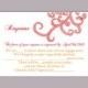 DIY Bollywood Wedding RSVP Template Editable Word File Instant Download Rsvp Printable RSVP Cards Red Rsvp Template Elegant Rsvp Card