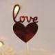 Valentines Day Cupcake Toppers- Love Heart - Sweetheart- Red Foil - Valentine's Day - Proposal Idea - Proposal Idea -Just to Say I Love You