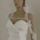 Vintage French Alencon Lace Wedding Mantilla Bridal Veil