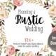 Printable Wedding Planner Binder, Planning a RUSTIC Wedding, Digital PDF, Instant Download, 120 Rustic Decor Ideas PDF
