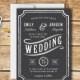 Wedding Invitation Template - Printable Wedding Invitation - Editable Wedding Template - Instant Download - Peppermint Collection