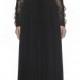 Self-Portrait Moni Lace Pleated Dress Black
