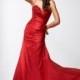 Zeitlosen roten Taffeta Sweetheart Marone Prom Kleid - Festliche Kleider 