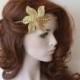 Gold Flower Hair Accessories, Wedding Halo, Bridal Rhinestone Headband, Bridal Accessories, Wedding Hair Accessories