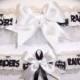 ON SALE Oakland Raiders Wedding Garter Set    Handmade   Keepsake and Toss Bridal wb1