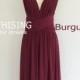 Maxi Burgundy Infinity Dress Bridesmaid Dress Prom Dress Convertible Dress Wrap Dress