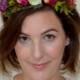 Bridal Woodland Flower Crown. Wedding Hair Crown. Bridal Flower Wreath. Bohemian Flower Crown.  Flower Wreath. Multi-Color Hair Accessory.