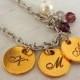 Lazer print necklace , Handmade necklace , Name Necklace ,Gift for mom , Mom Gift Idea , child necklace