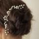 Pearl Hair Pins, Wedding Pearl Headpiece, Bridal Hair Pins, Bridesmaid gift, bridal hairpiece, flower hair pins, pearl hair piece, pearl pin