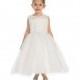 White Rose Lace Bodice w/ Tulle Skirt Style: D5601 - Charming Wedding Party Dresses