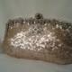 Blush rose gold clutch sequin wedding clutch sequin new years eve holiday prom clutch BBsCustomClutches