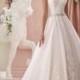 Wedding Dresses Modest A-line Sheer Sweetheart Applique Lace Beaded Belt Backless Wedding Dress