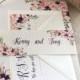 Floral Dream Wedding Invitation with matching RSVP - Sample