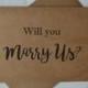 WILL you MARRY us priest deacon card marry us card will you be our officiant kraft card wedding card officiant cards marrying us