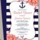 Nautical Bridal Shower Invitation 