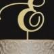 Custom Elegant Rustic Cake Topper - Personalized Monogram Initial Letter Topper - Any Occasion Topper - Bridal Shower-Wedding-Anniversary-BD