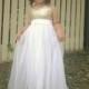 Gorgeous Girls gold bodice sleeveless white Tulle long length Flowergirl Girls party dress Sash fully customised