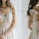 Wedding Dress ,Blush Wedding Dress,  Bridal Gown , Open Back Wedding Dress , Crystal Wedding Dress, Tulle Wedding Dress - Claire