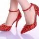 Diamond Platform Bridal Pumps Wedding Shoes Lady Sparkling Wedding Sandals