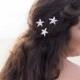 Silver Rhinestone Starfish Beach Bridal Hair Pin Accessory ~ Sandy