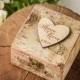 Rustic Wedding Ring Box, Heart Brich Bark Box, Engraved Wood Wedding Box, Wodden Ring Box, Custom Wedding Ring Holder Wood Ring Bearer