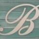 Unfinished Wooden Letter - Large or Small, Unfinished, Cursive Wooden Letter - Perfect for Crafts, DIY, Weddings - Sizes 1" to 42"