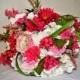 PINK Wedding Bouquet - Formal Silk Bouquet - Silk Pink Bouquet - Elegant Bouquet - Formal Bouquet - White and Pink Bouquet - Wedding Bouquet