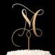 Single Letter Monogram Wedding Cake Topper with your Initial - Fairytale Collection