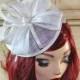 Ivory Wedding Fascinator - Cream Tea Party Hat - Bridal Fascinator, Wedding Fascinate, Church Hat, Fancy Mini Hat