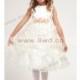 2017 A-line Bateau Sleeveless Knee-length Organza Flower Girl Dress  In Canada Flower Girl Dress Prices - dressosity.com