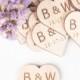 Personalized Wooden Hearts, Wedding Favors, Wooden Heart Favors, Heart Tags, Heart Favors, Wood Heart, Drink Tags, Woodworking, wood craft,
