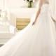 Charming A-line Straps Lace Sequins Sweep/Brush Train Tulle Wedding Dresses - Dressesular.com