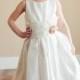 Nottingham Lace: Flower girl dress for wedding  in cotton, silk or satin. 1920s flower girl dress. Bridesmaid dress. WORLD WIDE SHIPPING