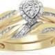 MODERN BRIDE 1/5 CT. T.W. Diamond 10K Two-Tone Engagement Ring