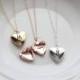 Personalized Heart Locket - Personalized Locket Necklace Engraved Mini Locket Christmas Gift, Personalized Gift, Locket Necklace, Bridesmaid