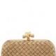 Woven-Chain Knot Minaudiere, Gold