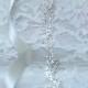 Silver Leaves Crystal Rhinestone Bridal Sash,Wedding sash,Bridal Accessories,Bridal Belt,Style # 6