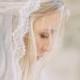 Wedding Veil, French Chantilly Lace Mantilla Veil, Wedding Veil, Waltz Length Bridal Veil, Lace Veil