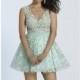 Mint Beaded Cocktail Dress by Dave and Johnny - Color Your Classy Wardrobe