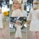 Ivory Champagne Lace Flower Girl Dress, Lace dress, Cream Wedding dress, Vintage Style Dress, Jr Bridesmaid, Rustic dress, Beach dress