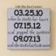 Special dates wooden sign - wedding shower gift - baby shower - personalized wood sign - valentines day