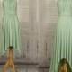 Sage green Bridesmaid Dress , Infinity Dress, Wrap Convertible Dress.Party dress-A style D style