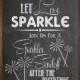 Chalkboard Sparkler sign, Let Love Sparkle, 8X10 in, Instant Download, diy, Wedding Reception,Wedding Sign