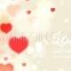Happy Valentines Day card with red hearts on gray background - Unique vector illustrations, christmas cards, wedding invitations, images and photos by Ivan Negin