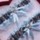Wedding Garters Mossy Oak Light Blue Camouflage Camo Set Keepsake Toss Plus Size Wedding Garters Hunting Prom Deer
